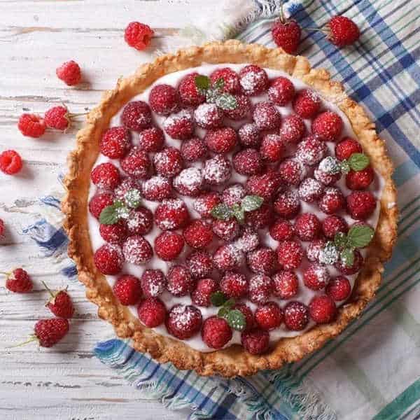 Raspberry Custard Kuchen