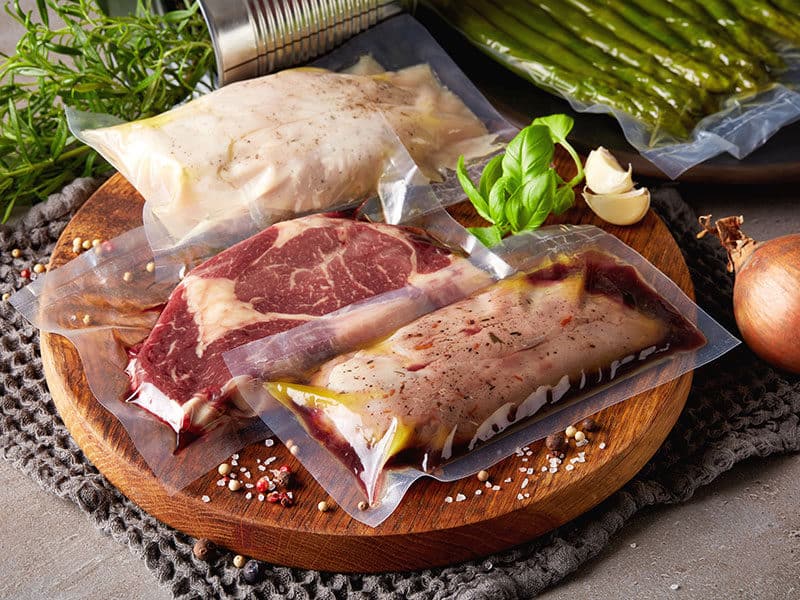 Vacuum Sealing Food