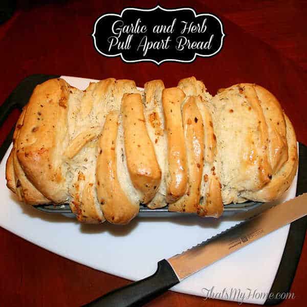 Cheesy Garlic And Herb Pull Apart Bread