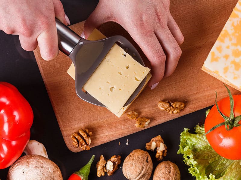 Slicing Cheese Gray Apron