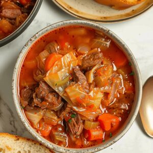 Hearty Beef and Cabbage Soup Recipe