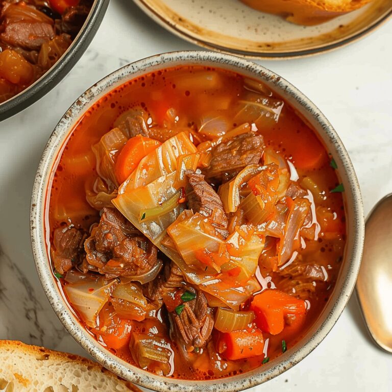 Hearty Beef and Cabbage Soup Recipe