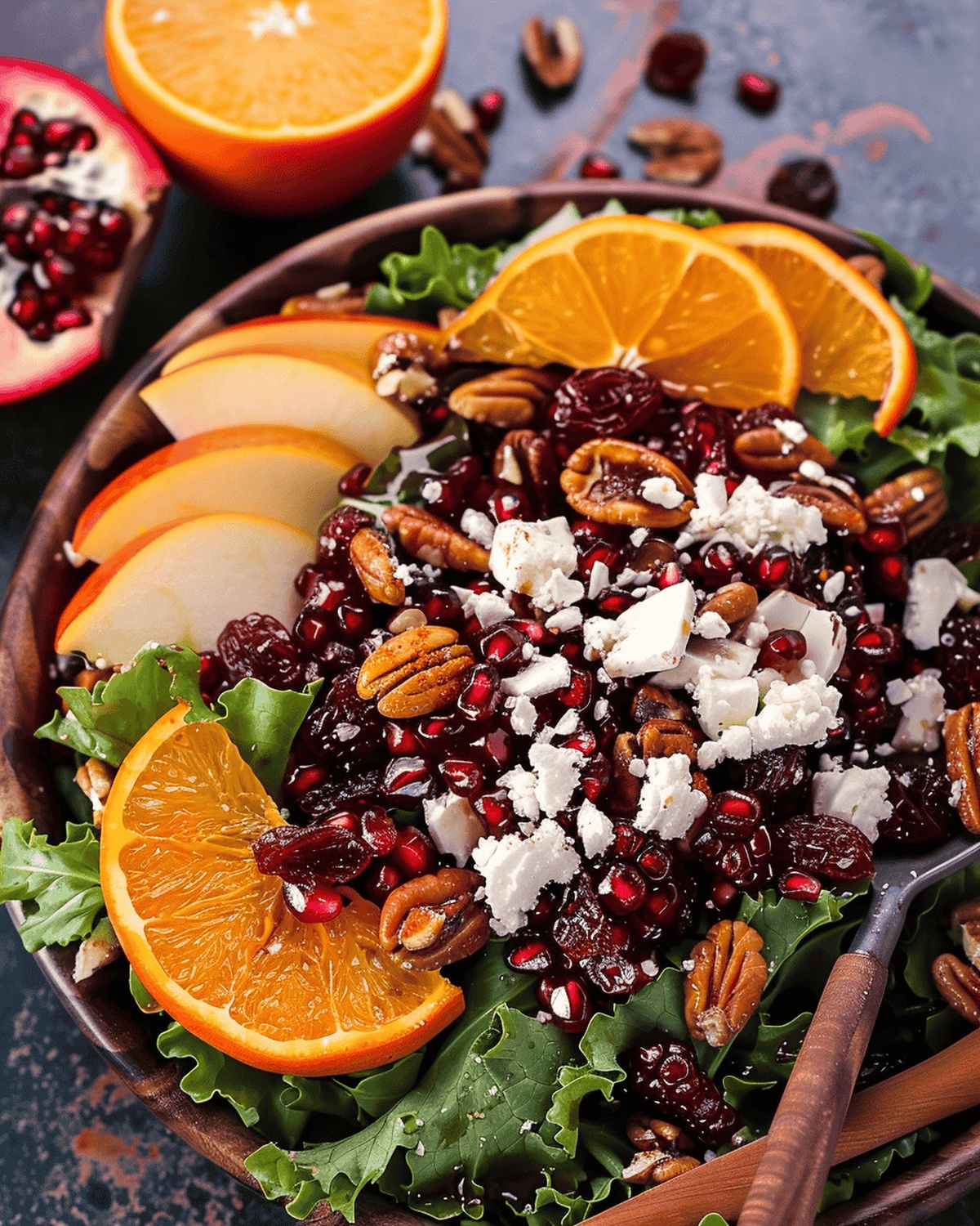 Crisp Winter Greens Salad Recipe