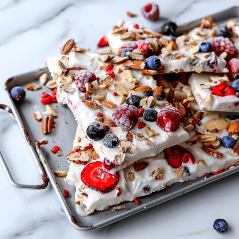 Berry Nut Frozen Yogurt Bark Recipe