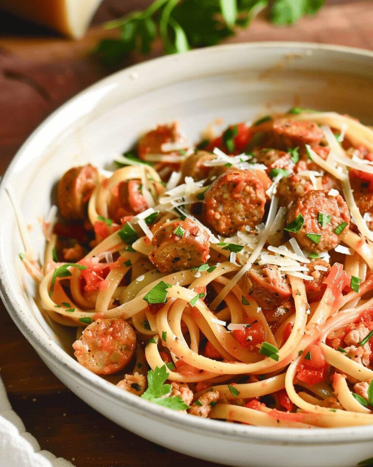 Linguine Delight With Savory Sausage Recipe