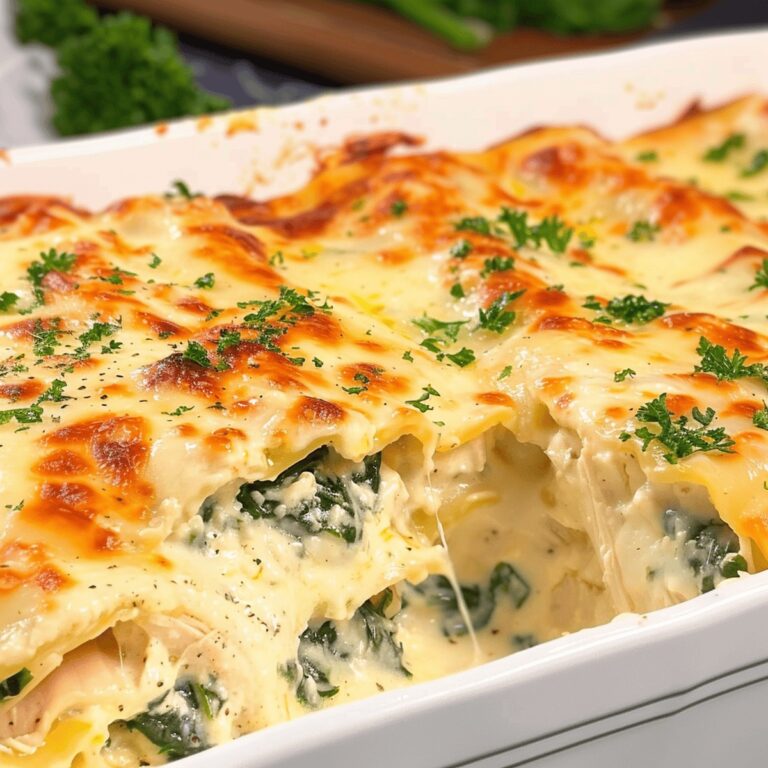 Indulgent Chicken Spinach And Artichoke Lasagna Recipe
