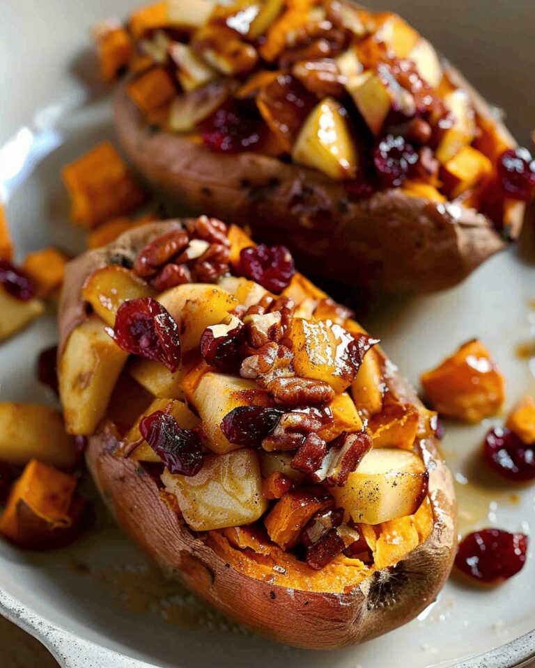 Cranberry Apple Twice-Baked Sweet Potatoes Recipe