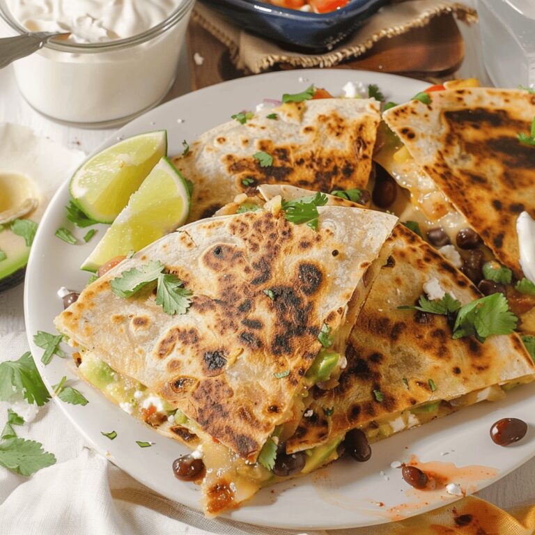 Avocado Black Bean Quesadillas Recipe