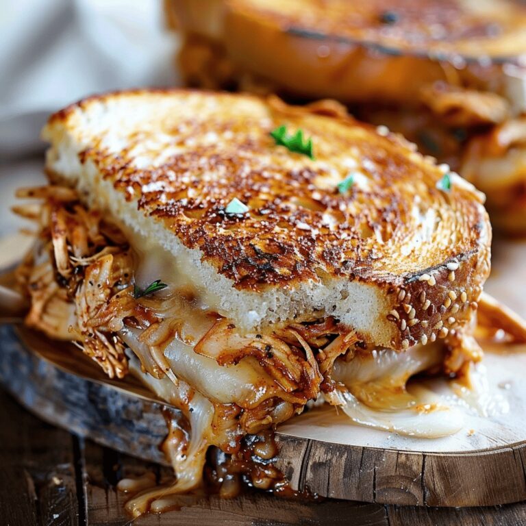Smoky BBQ Chicken Grilled Cheese Sensation Recipe