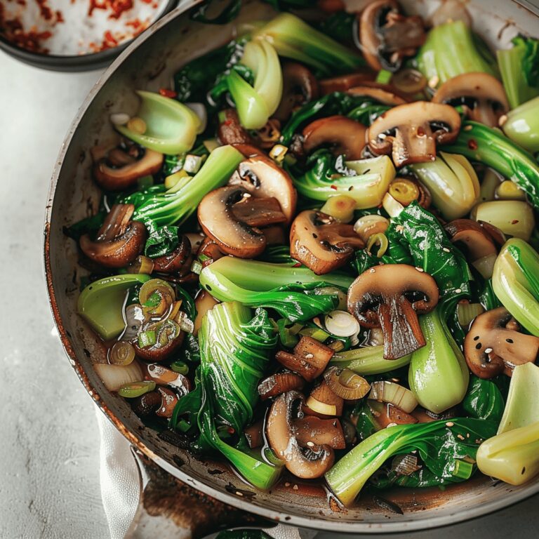 Crispy Mushroom And Bok Choy Stir-Fry Recipe
