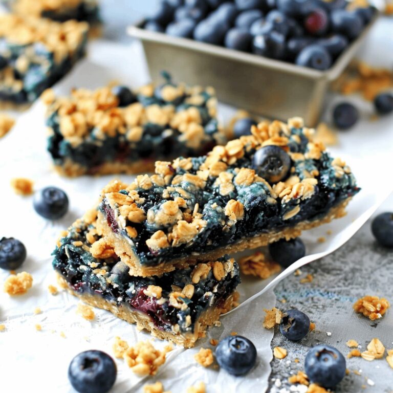 Wholesome Blueberry Oatmeal Breakfast Bars Recipe