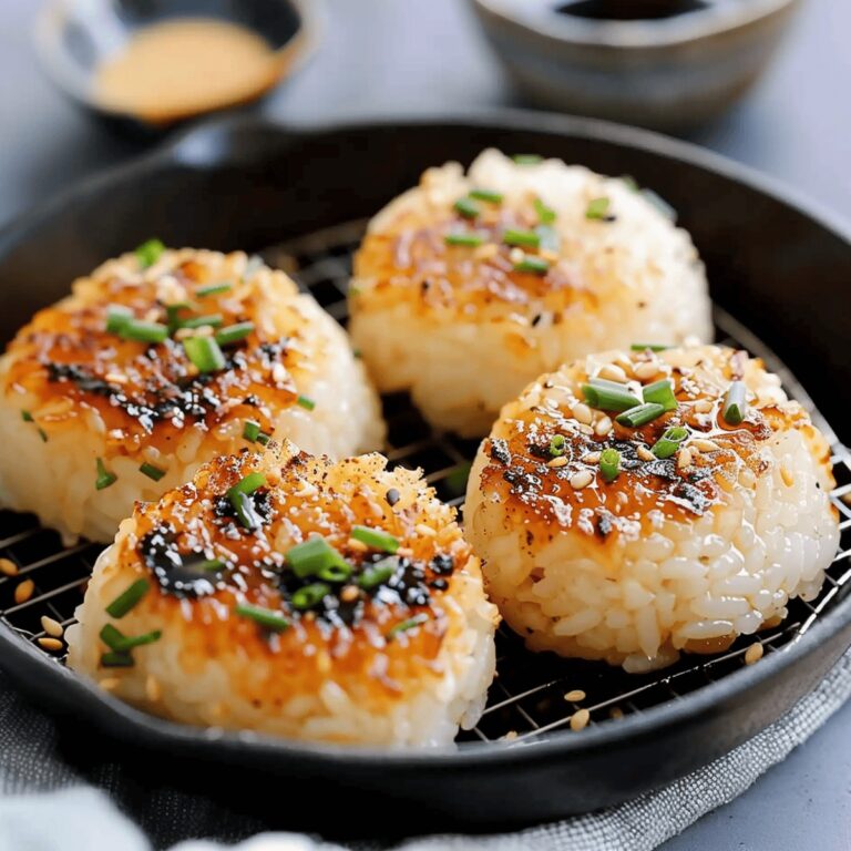 Crispy Miso Butter Grilled Rice Balls Recipe
