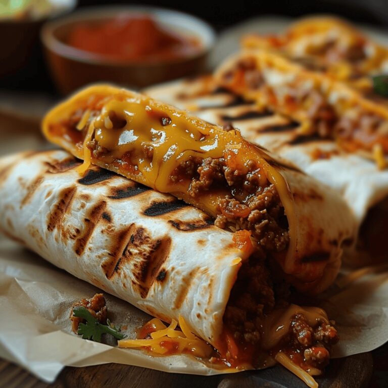 Twisted Sloppy Joe Grilled Burritos Recipe
