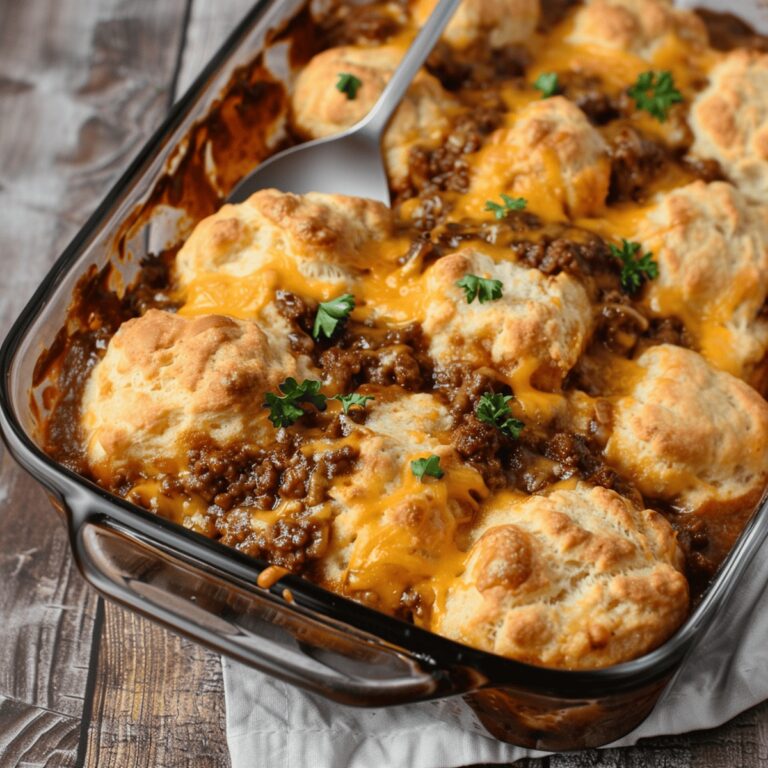 Hearty Beef & Biscuit Casserole Recipe