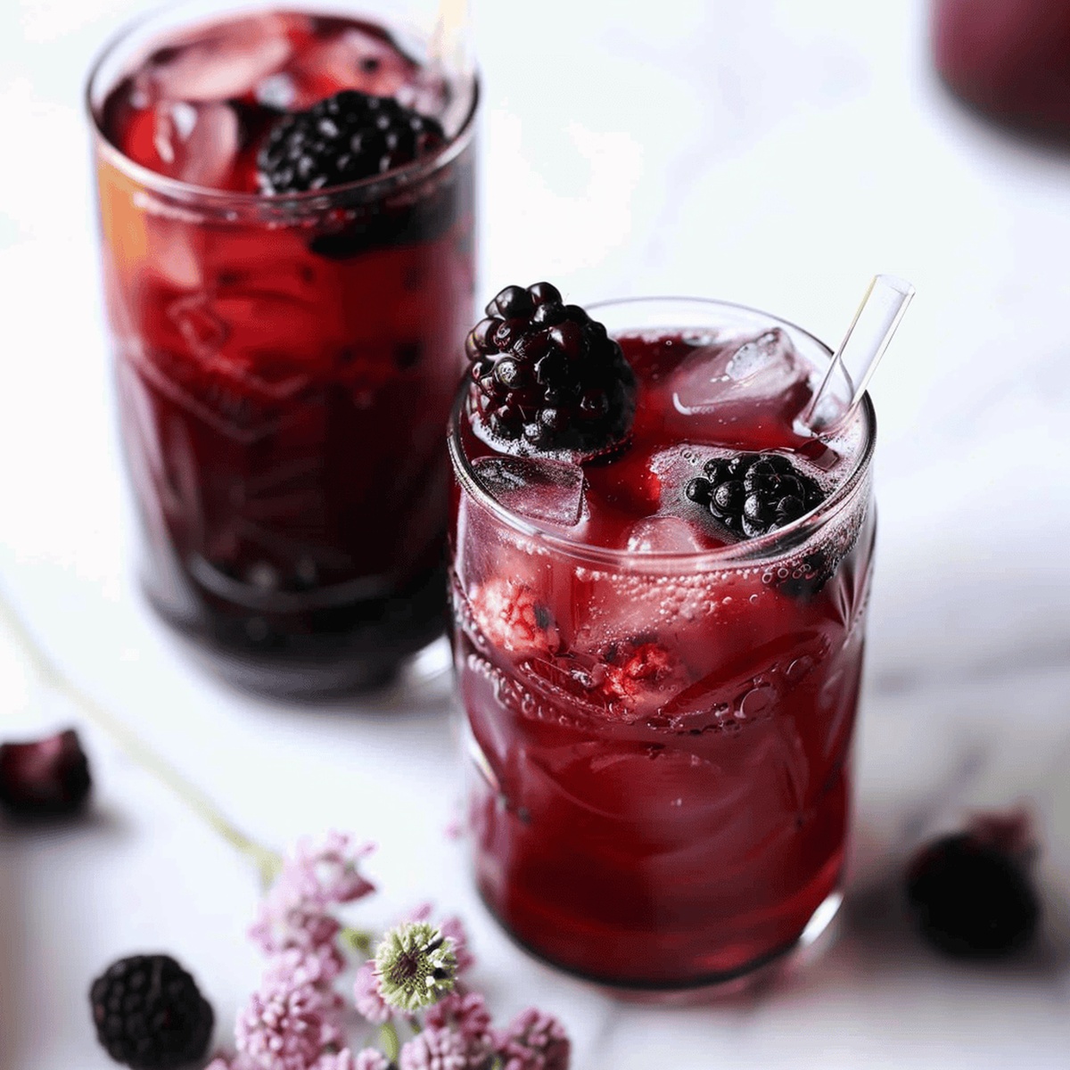 Blackberry Bliss Iced Tea Latte Recipe