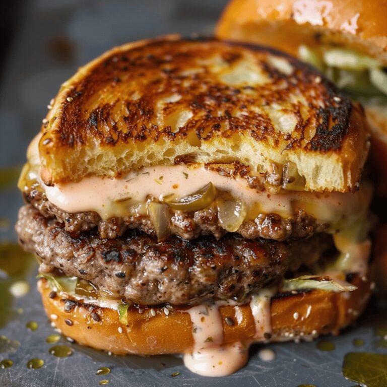 Smashed Patty Burger with Secret Sauce Recipe