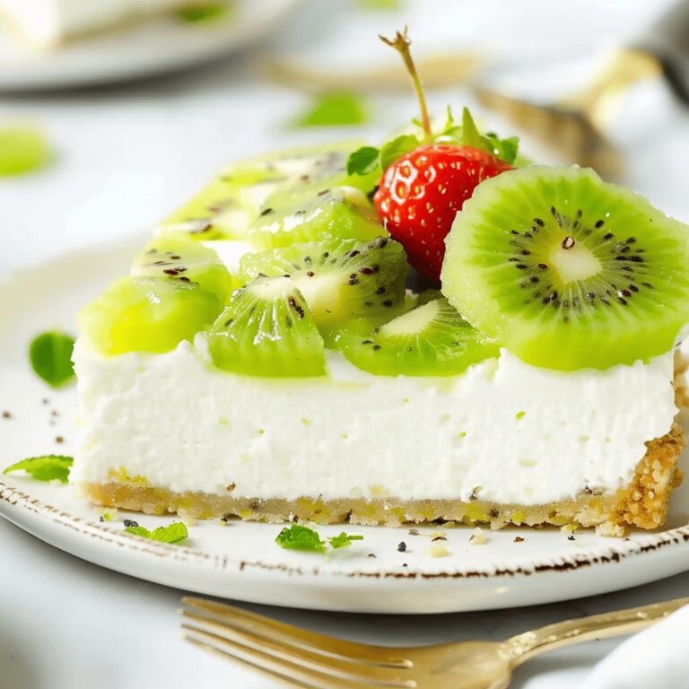 Silky Kiwi Cheesecake Recipe