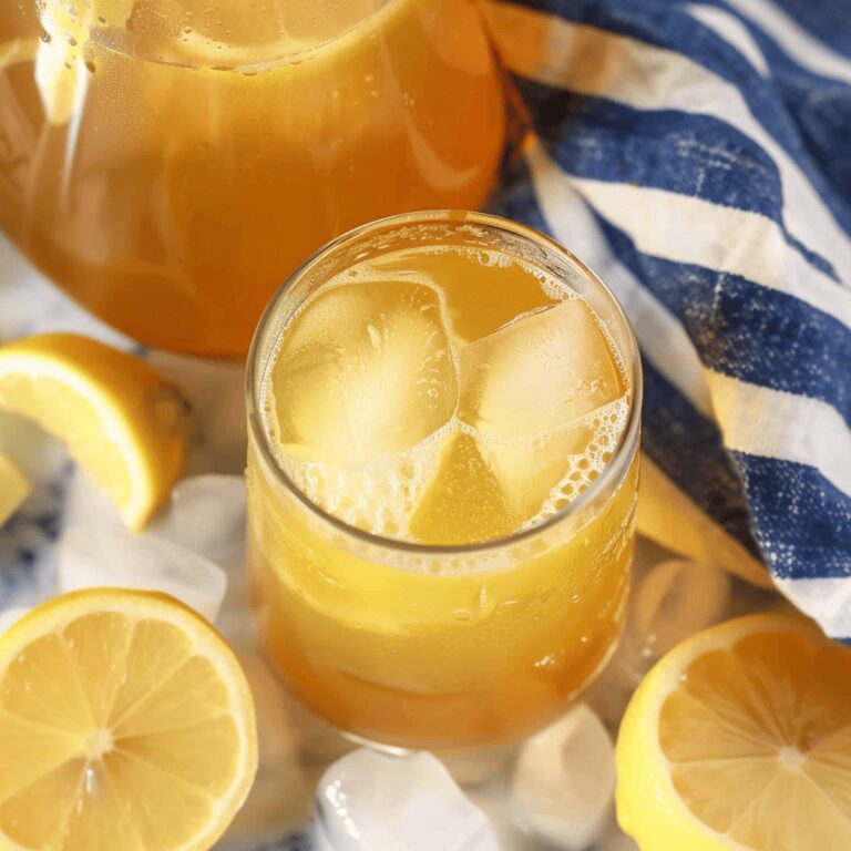 Invigorating Lemon Ginger Iced Green Tea Recipe