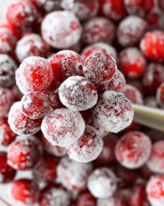 Orange Vanilla Candied Cranberries Recipe