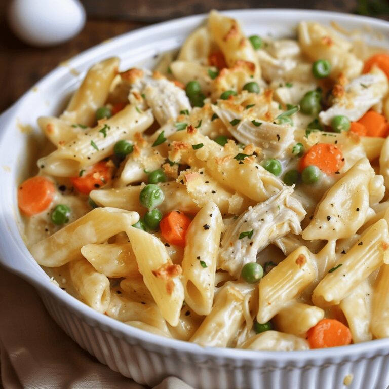 Rustic Chicken And Vegetable Penne Pie Recipe