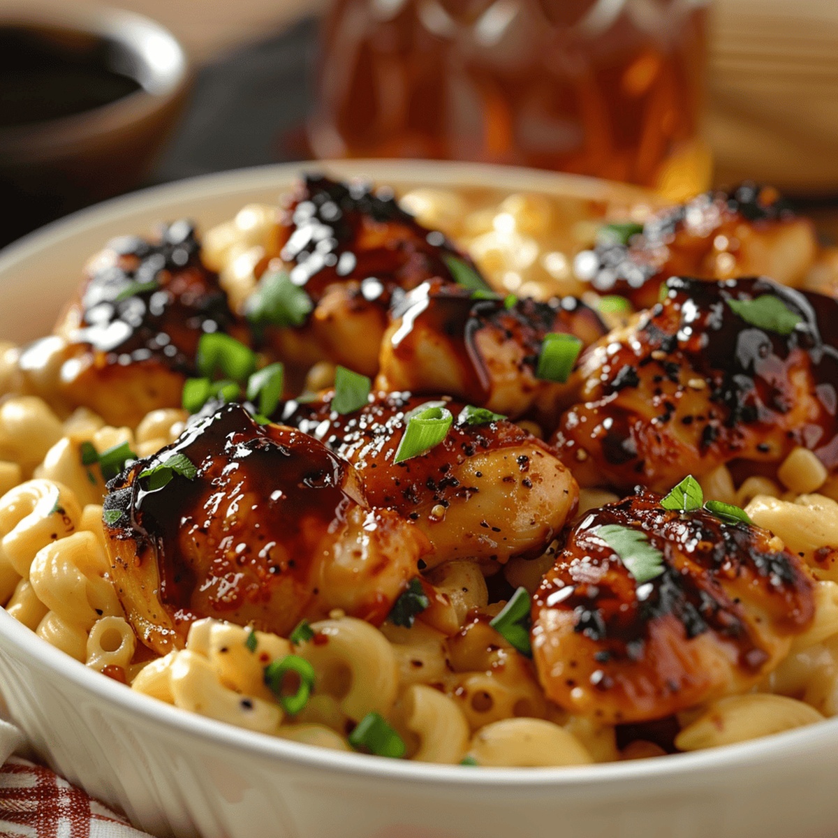 Tantalizing Honey Pepper Chicken With Velvety Macaroni Cheese Recipe