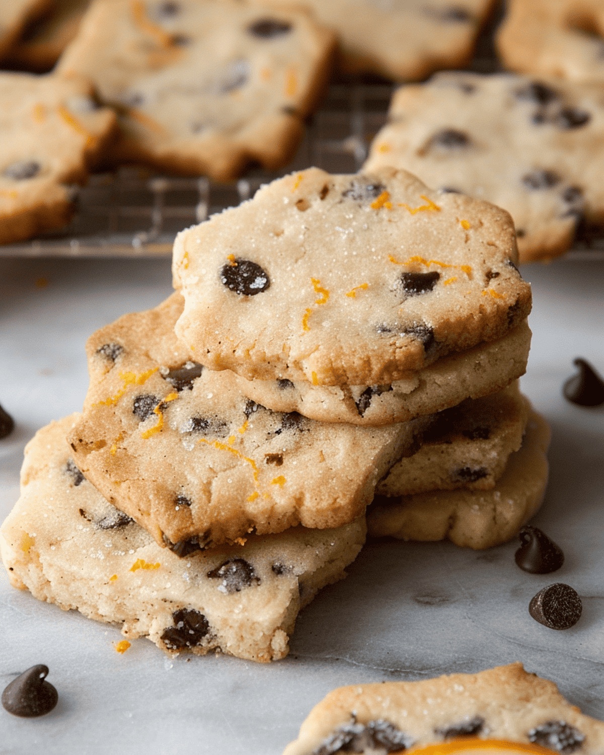 Zesty Orange Chocolate Chip Shortbread Recipe