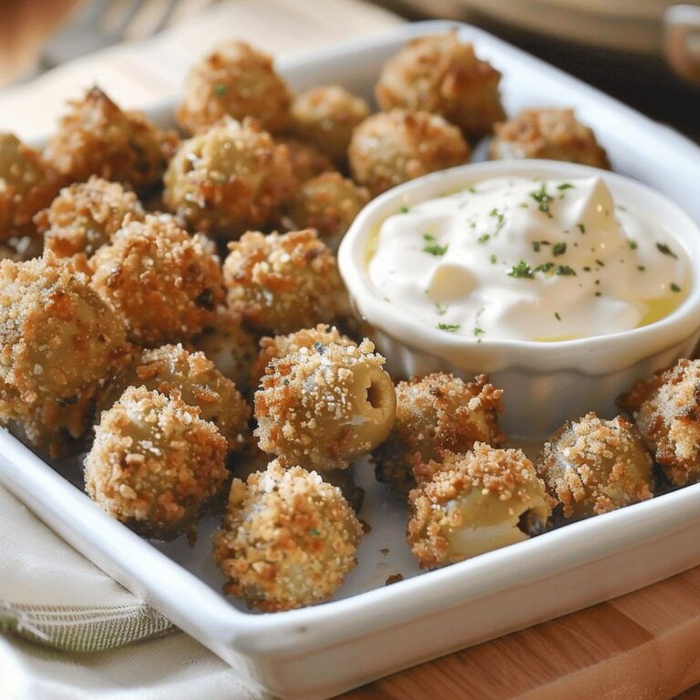 Crispy Fried Olives With Garlic Aioli Recipe
