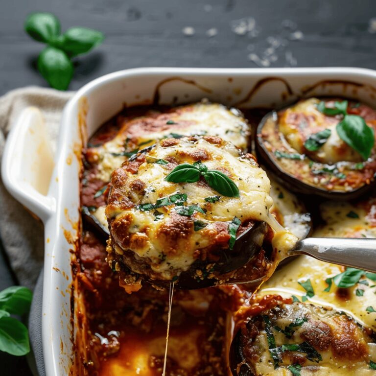 Golden Eggplant Parmigiana Recipe