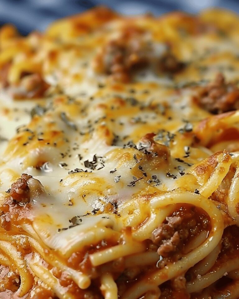 Velvety Spaghetti Bake Delight Recipe
