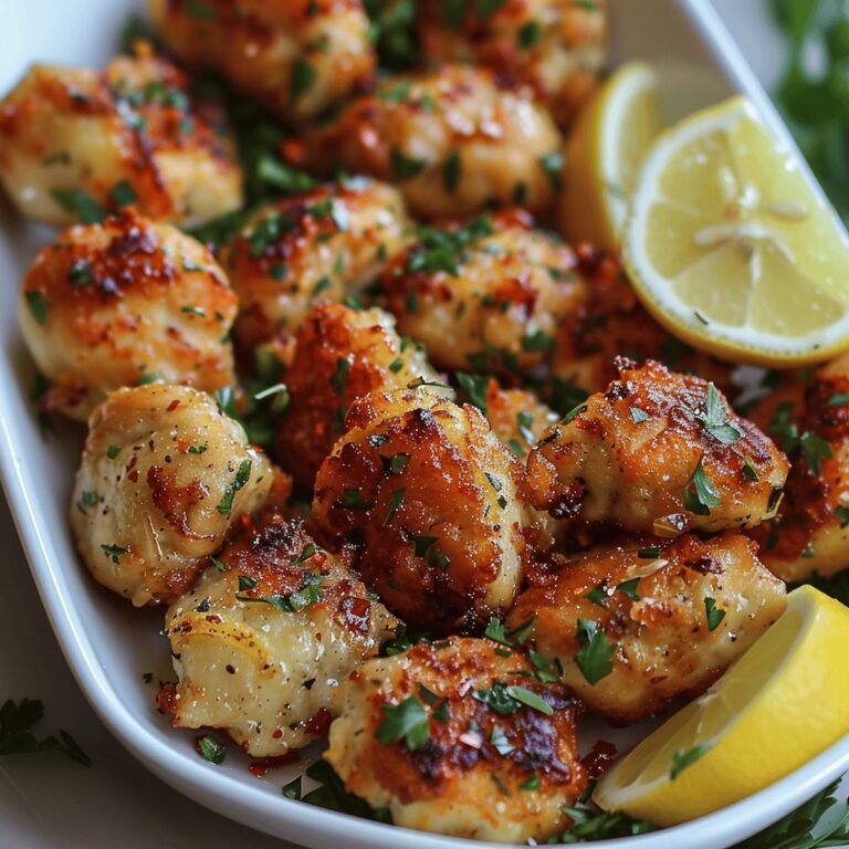 Zesty Lemon Garlic Chicken Bites Recipe