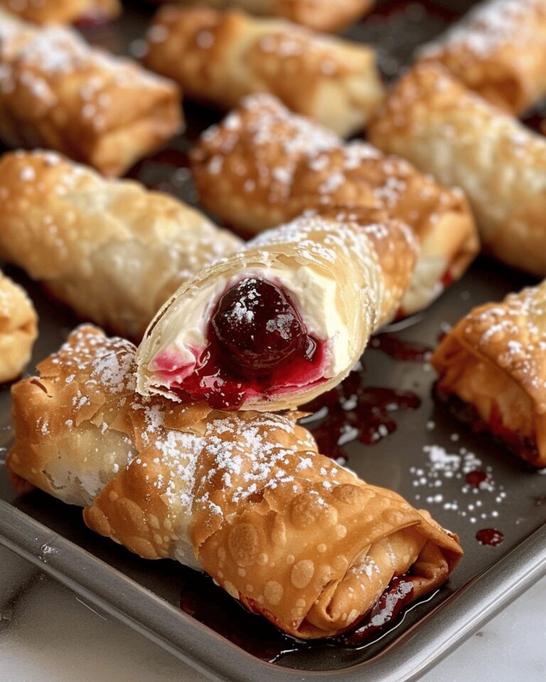 Air Fryer Cherry Cheesecake Egg Rolls Recipe