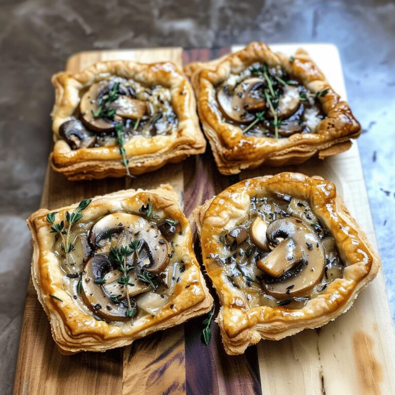Rustic Mushroom Tarts Recipe
