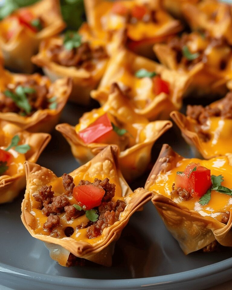 Crispy Taco Wonton Bites Recipe