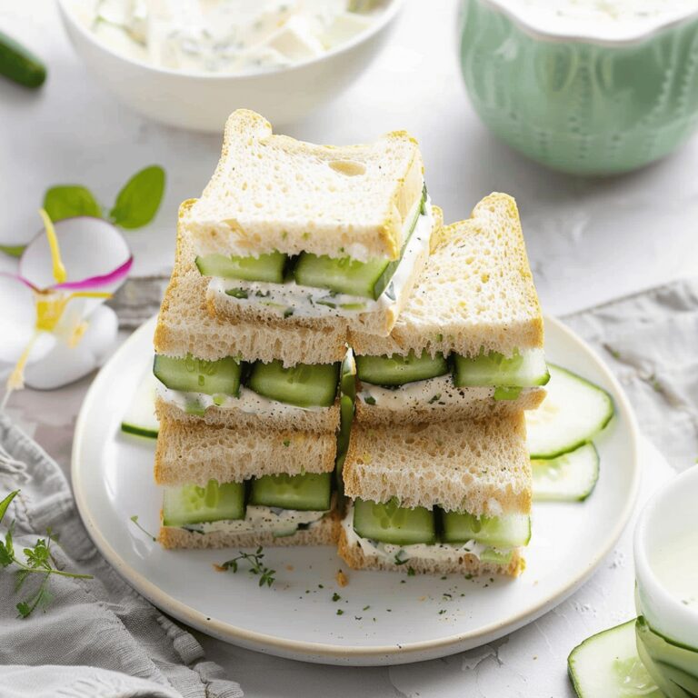 Crisp Cucumber Sandwiches Recipe