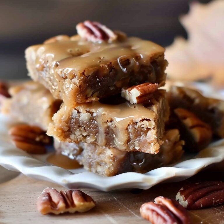 Gooey Maple Pecan Blondies Recipe