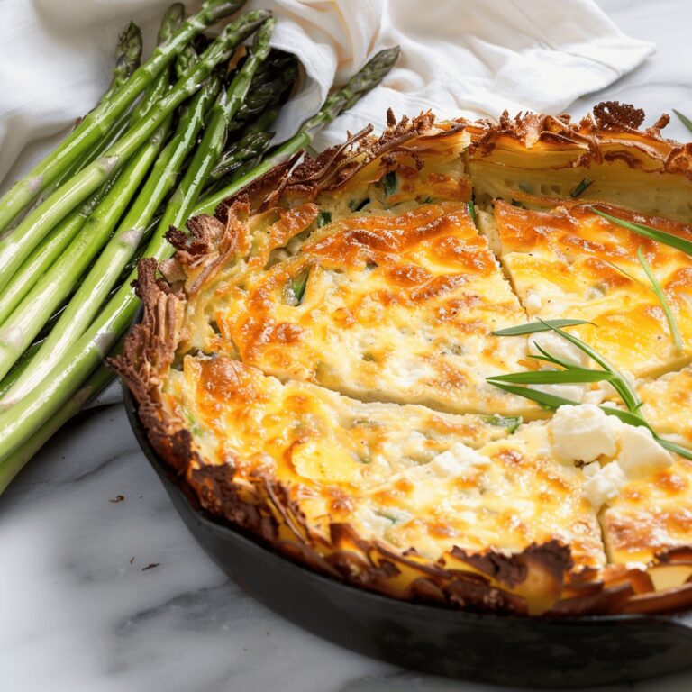 Rustic Asparagus And Fontina Cheese Quiche Recipe