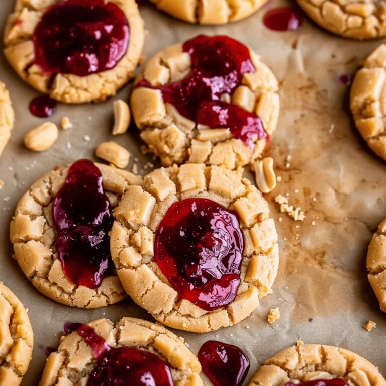 Gooey Peanut Butter And Jelly Cookie Delights Recipe