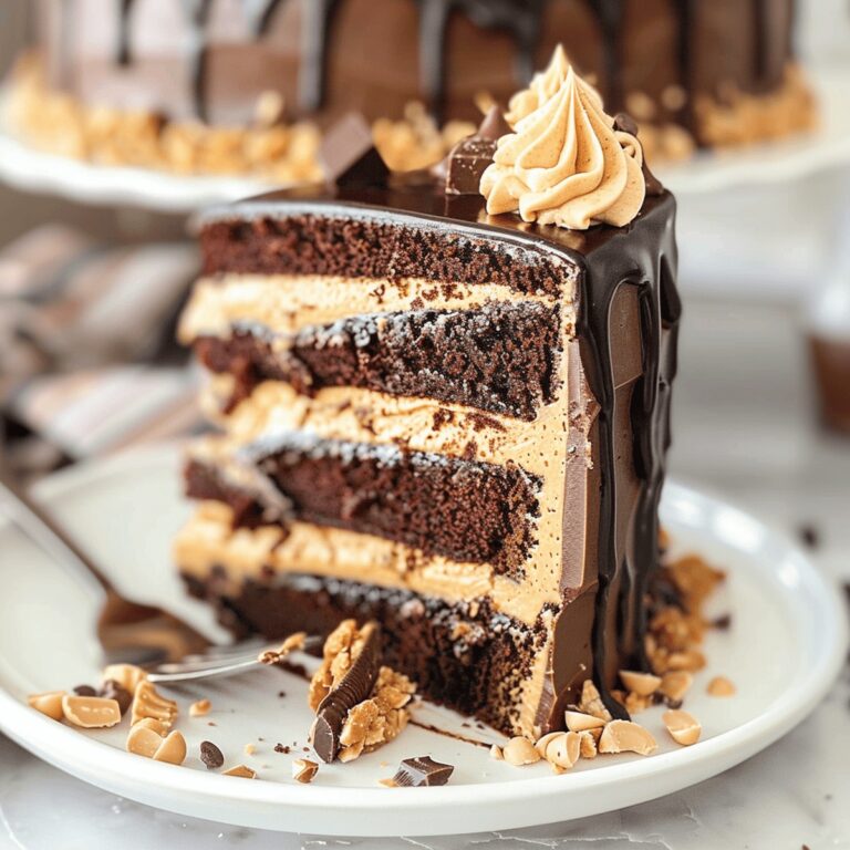 Velvety Peanut Butter Chocolate Layer Cake Recipe