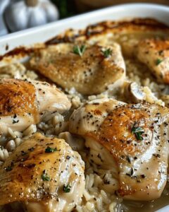 Savory Chicken Rice Bake Recipe