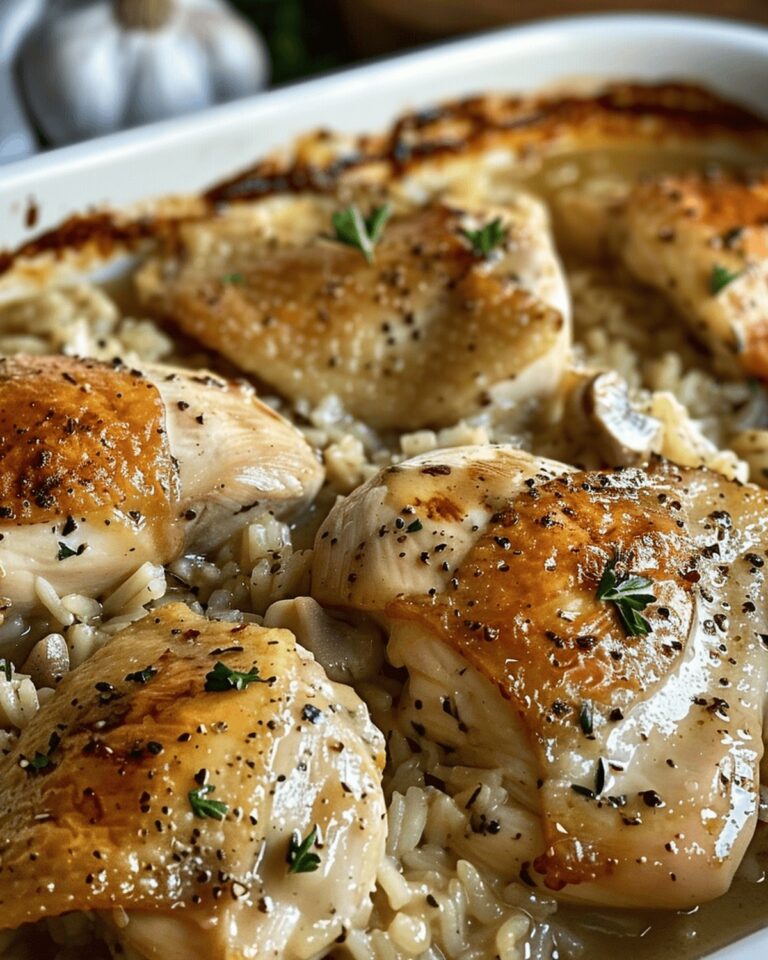 Savory Chicken Rice Bake Recipe