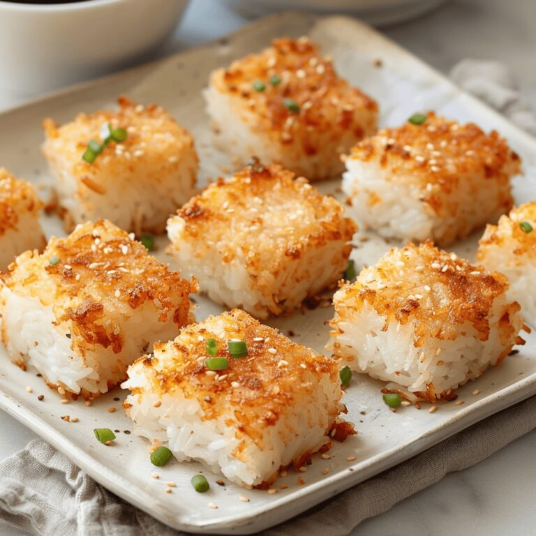Crunchy Sushi Rice Squares Recipe