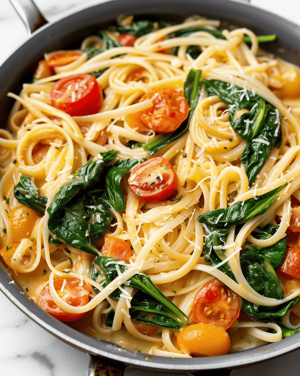 Spinach and Tomato Pasta Recipe