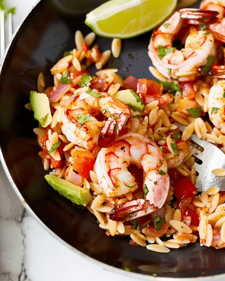Mexican-Spiced Shrimp and Orzo Skillet Recipe