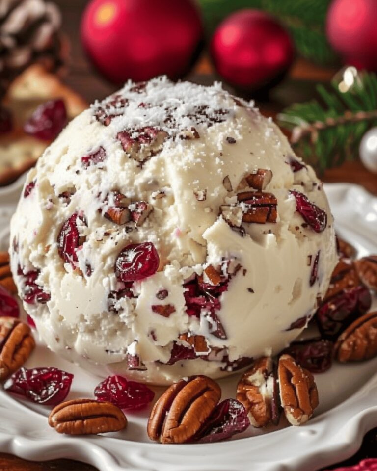 Cranberry Pecan Delight Cheese Ball Recipe