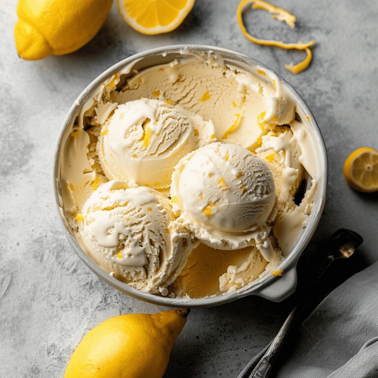 Velvety Brown Butter Lemon Ice Cream Recipe