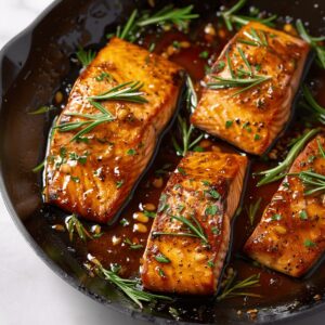 Succulent Honey Garlic Glazed Salmon Recipe