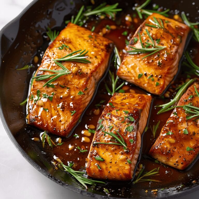 Succulent Honey Garlic Glazed Salmon Recipe
