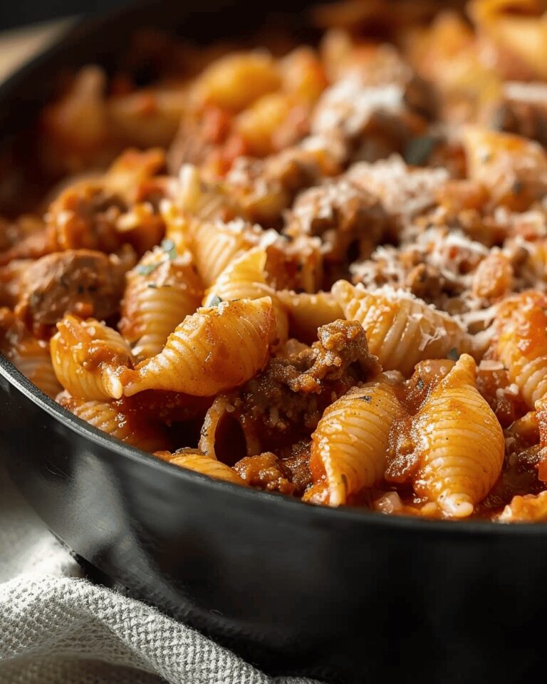 One Pot Italian Sausage Pasta Bake Recipe