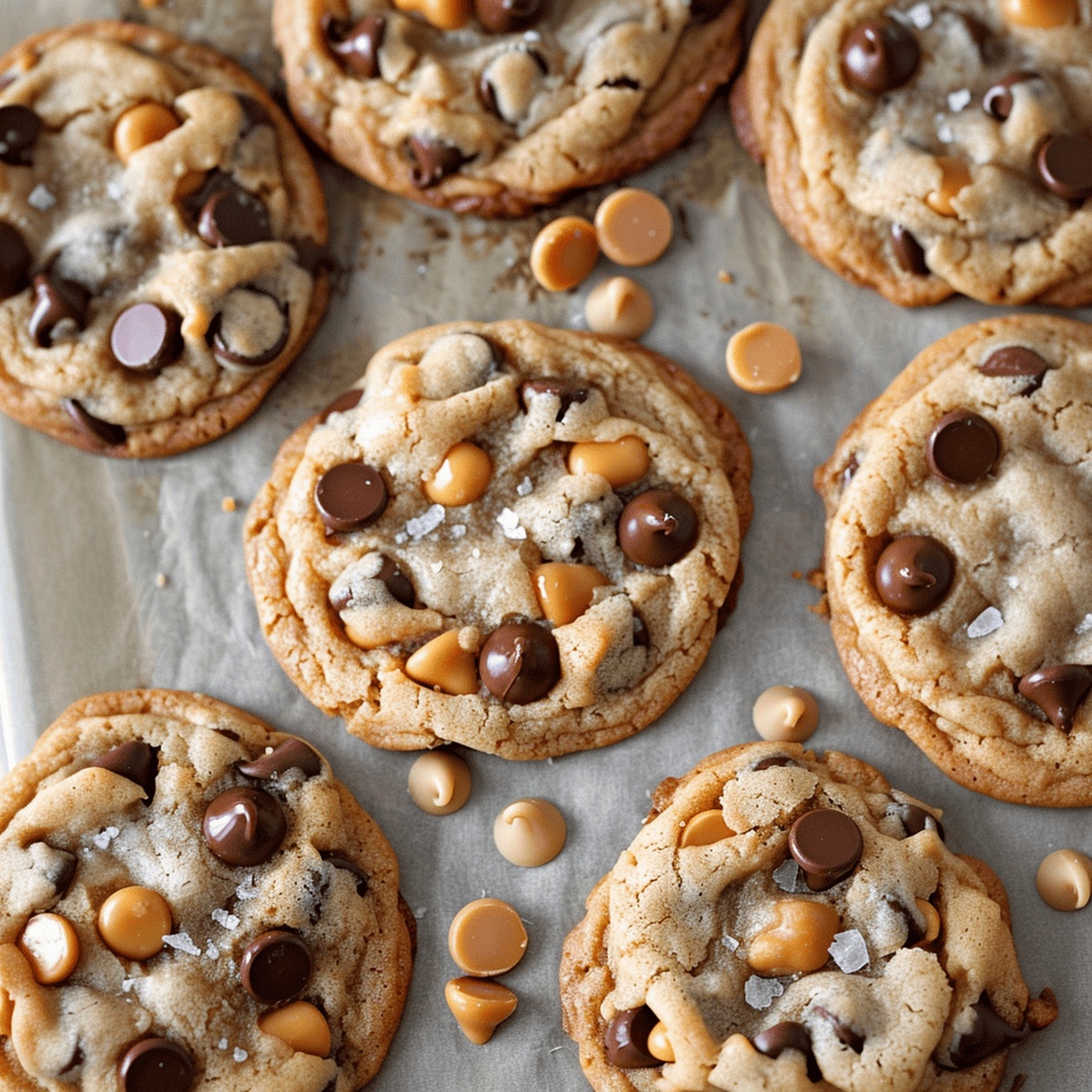 Butterscotch Chocolate Chip Cookies with Sea Salt Recipe