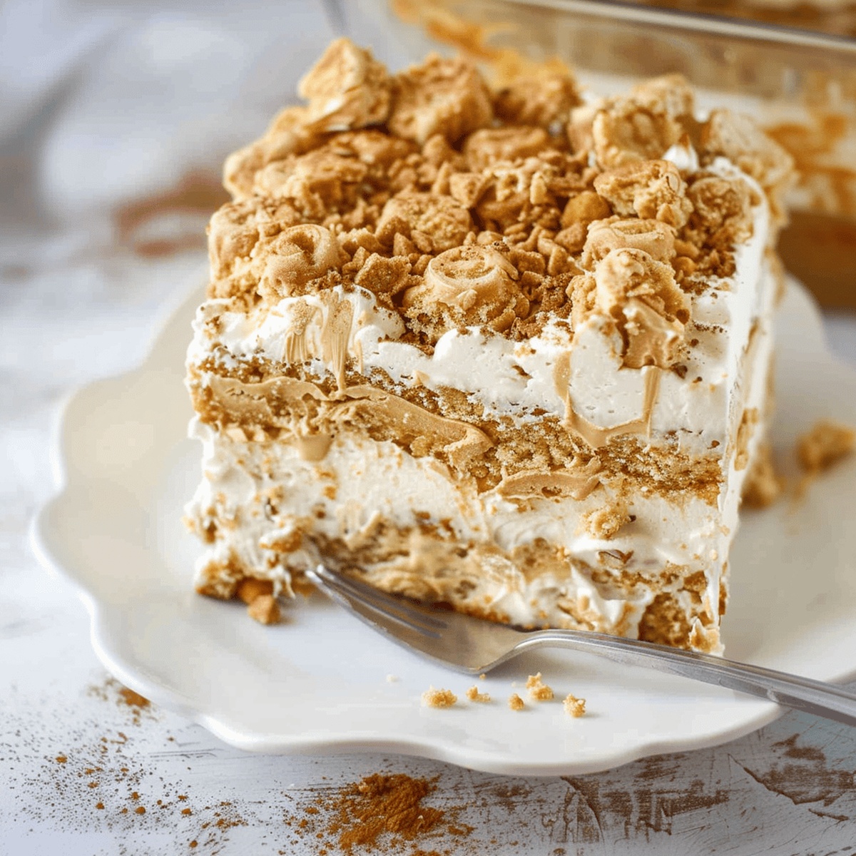 Silky Peanut Butter Ice Box Cake Recipe